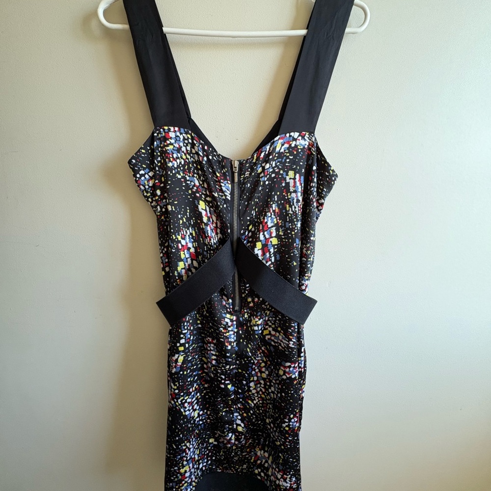 BCBGeneration Ruffle Front Midi Dress - Picture 3 of 7